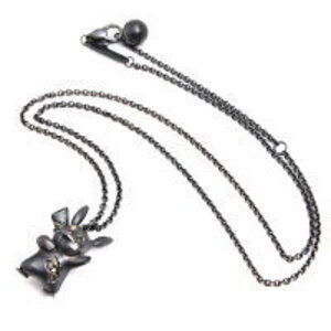Tiffany Co Pokemon Pikachu diamond necklace silver